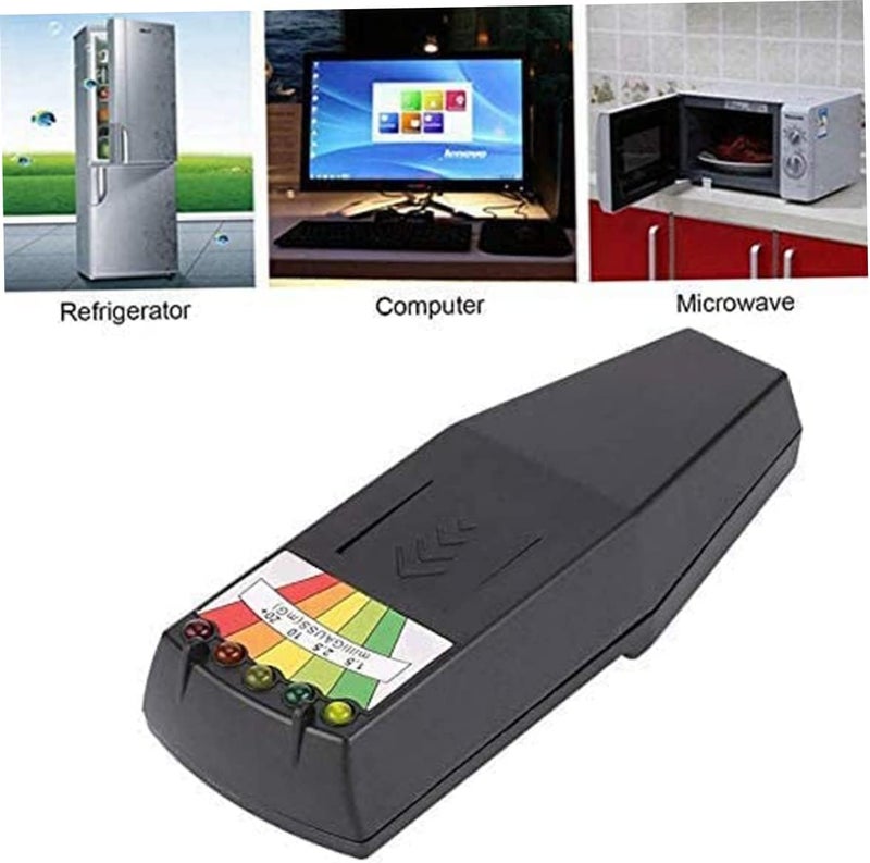 woobles صندوق الروح، جهاز قياس EMF مع 5 مصابيح LED للكشف عن الأشباح، معدات الصيد الخارقة، جهاز اختبار مع بطارية باللون الأسود، معدات الأشباح - Image 3